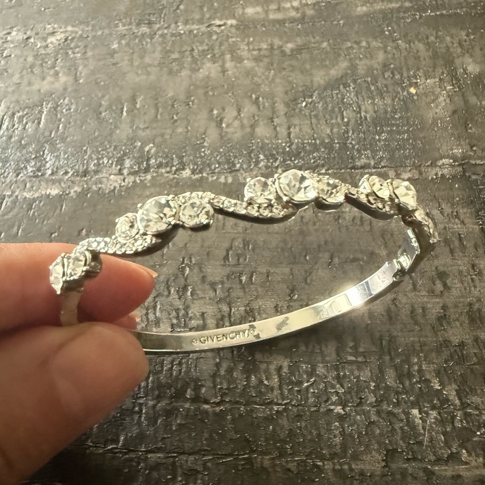 Givenchy Silver Intricate Pattern Bracelet - image 5